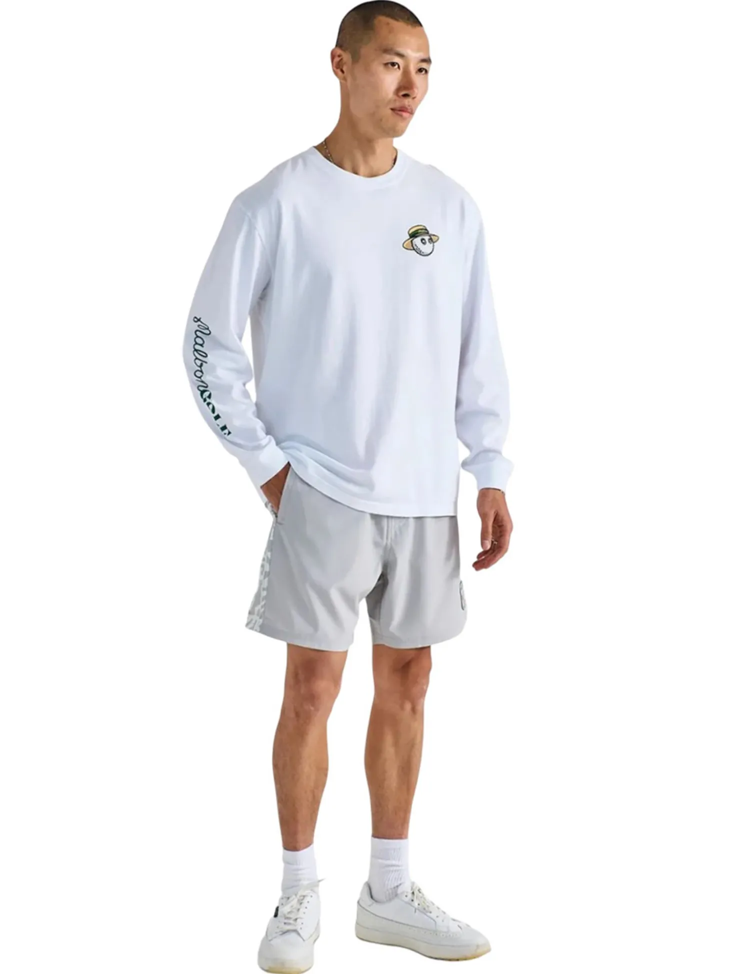 Malbon Marina LS Tee - White