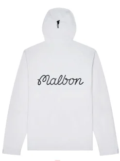 Malbon Performance Full Zip Shell Jacket - White