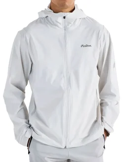 Malbon Performance Full Zip Shell Jacket - White