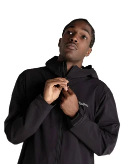Malbon Performance Full Zip Shell Jacket - Black