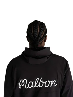 Malbon Performance Full Zip Shell Jacket - Black