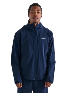 Malbon Performance Full Zip Shell Jacket - Navy