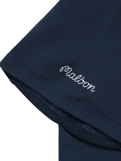Malbon Performance Pique Polo - Navy