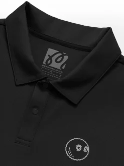 Malbon Performance Pique Polo - Black