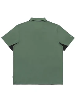 Malbon Performance Pique Polo - Forest/Black