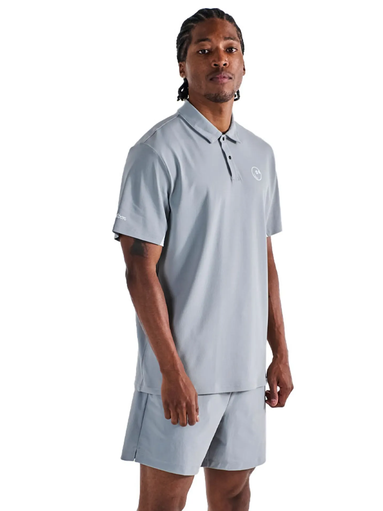 Malbon Performance Poly Tech Short - Steel