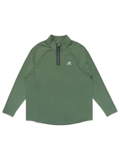 Malbon Performance Raglan Quarter Zip - Forest