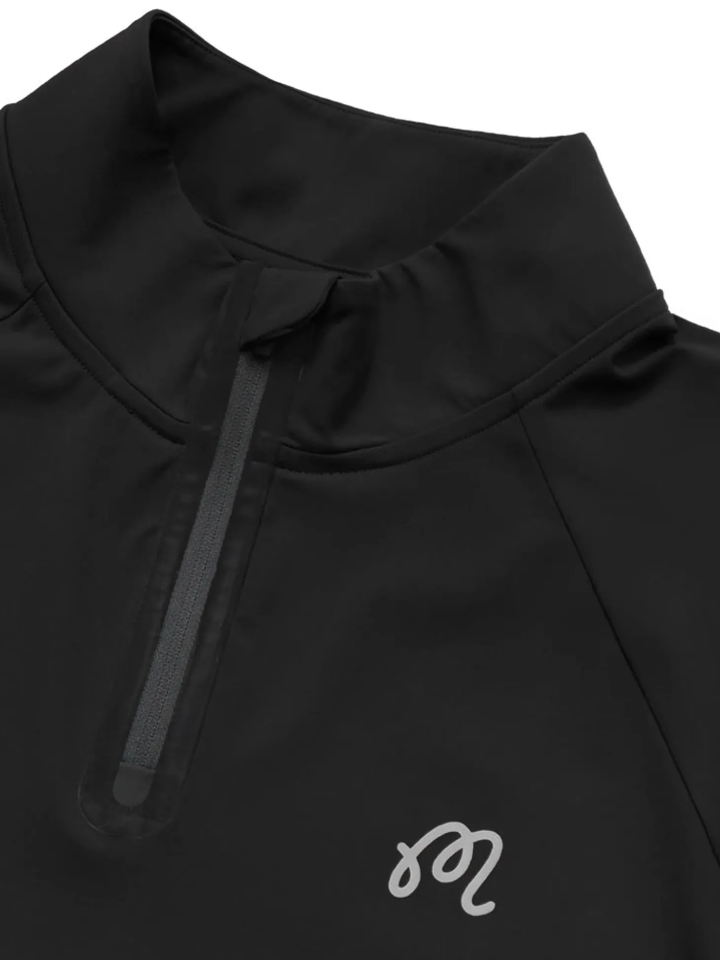 Malbon Performance Raglan Quarter Zip - Black