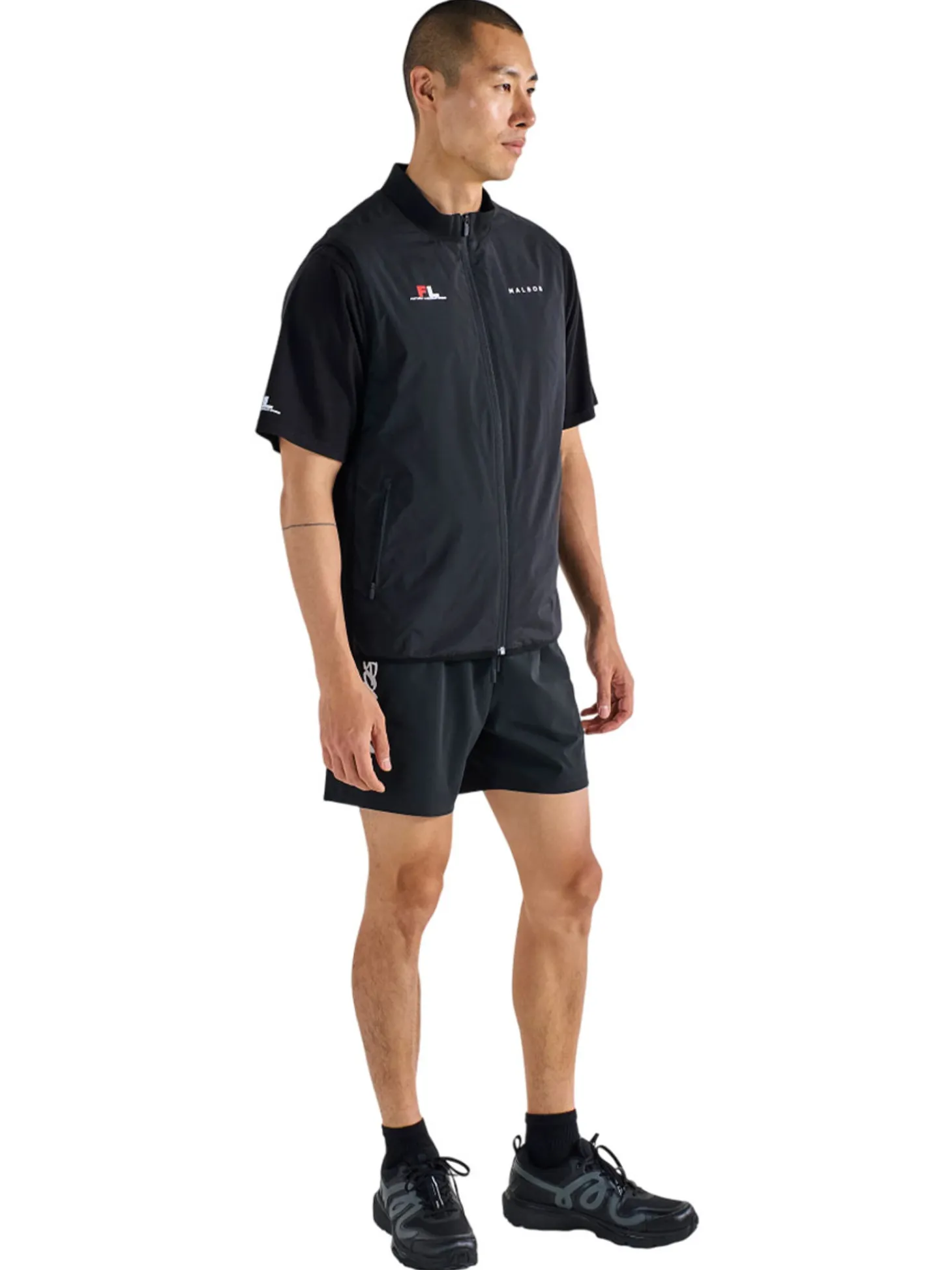 Malbon Poly Down Vest - Black