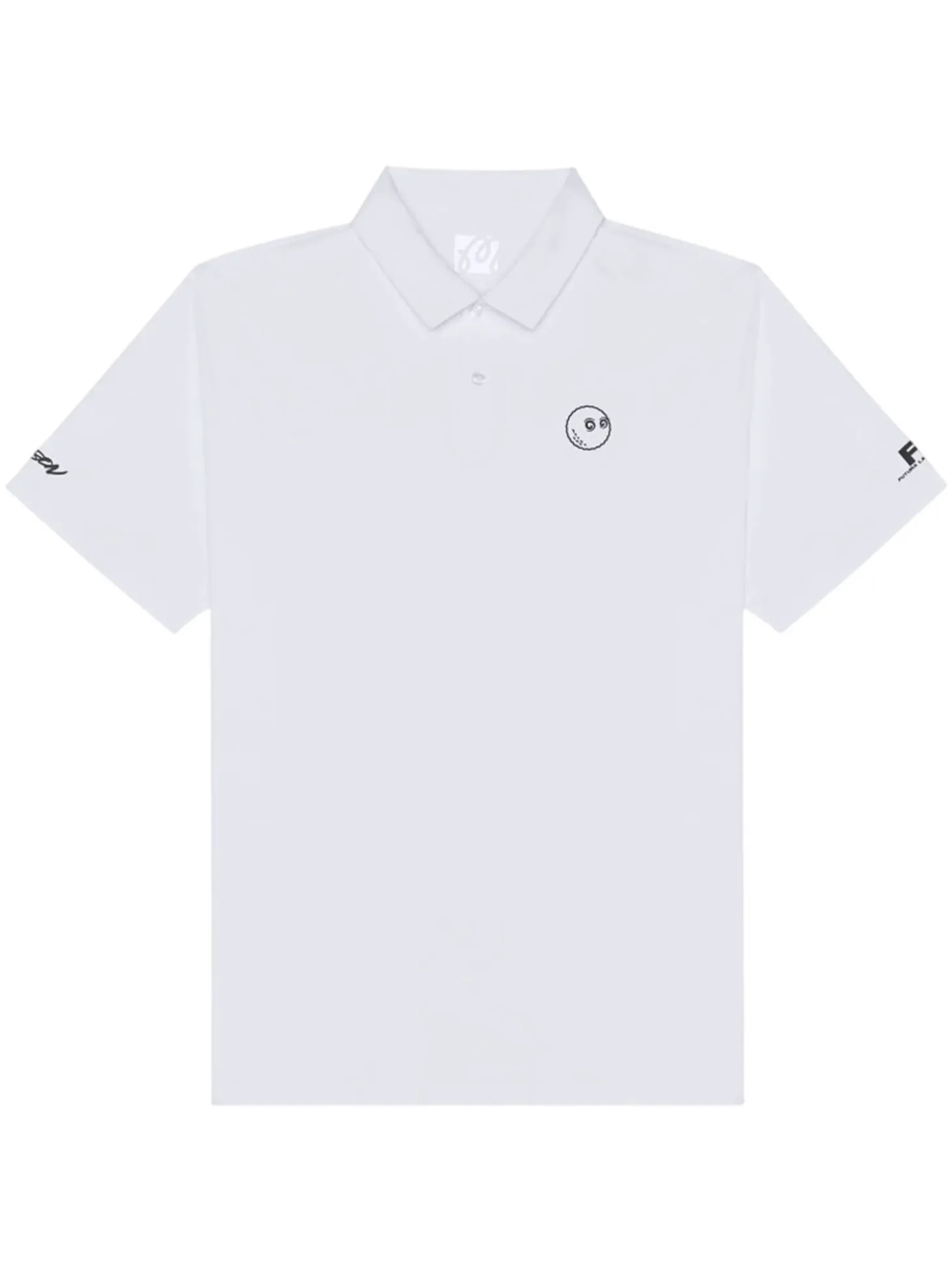 Malbon Poly Performance Polo - White