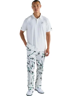 Malbon Poly Performance Polo - White