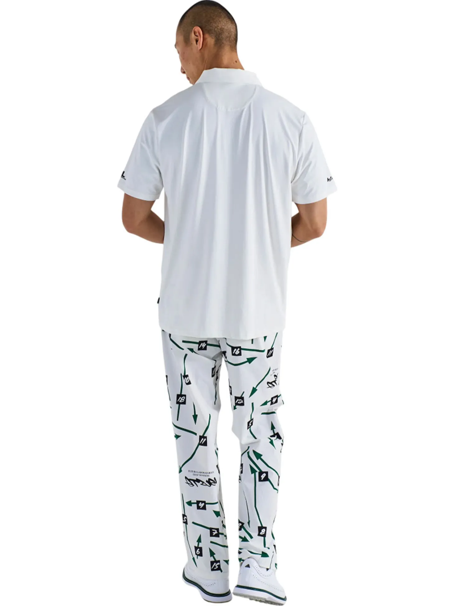 Malbon Poly Performance Polo - White