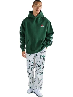 Malbon Tag Hooded Sweatshirt - Forest