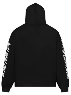 Malbon Tag Hooded Sweatshirt - Black