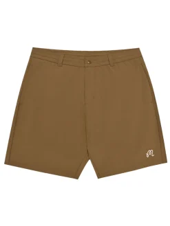 Malbon Tonino Hybrid Short Solid - Dark Khaki