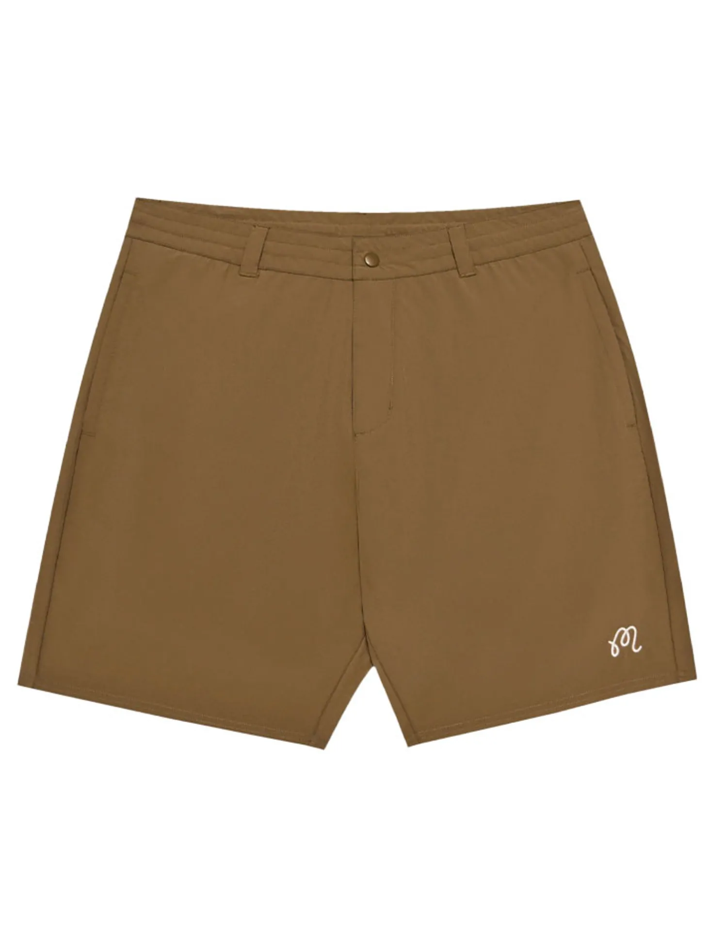 Malbon Tonino Hybrid Short Solid - Dark Khaki