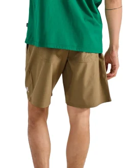 Malbon Tonino Hybrid Short Solid - Dark Khaki