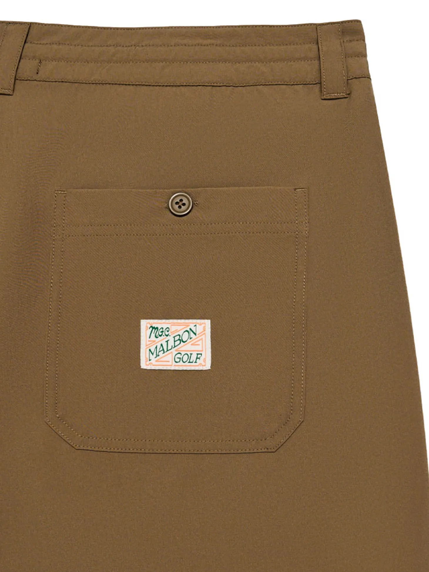 Malbon Tonino Hybrid Short Solid - Dark Khaki