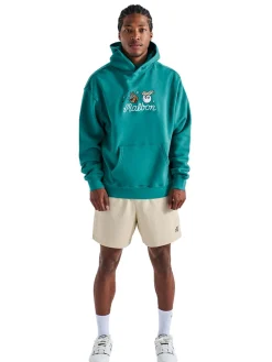 Malbon Two Man Scramble Hoodie - Blue Green