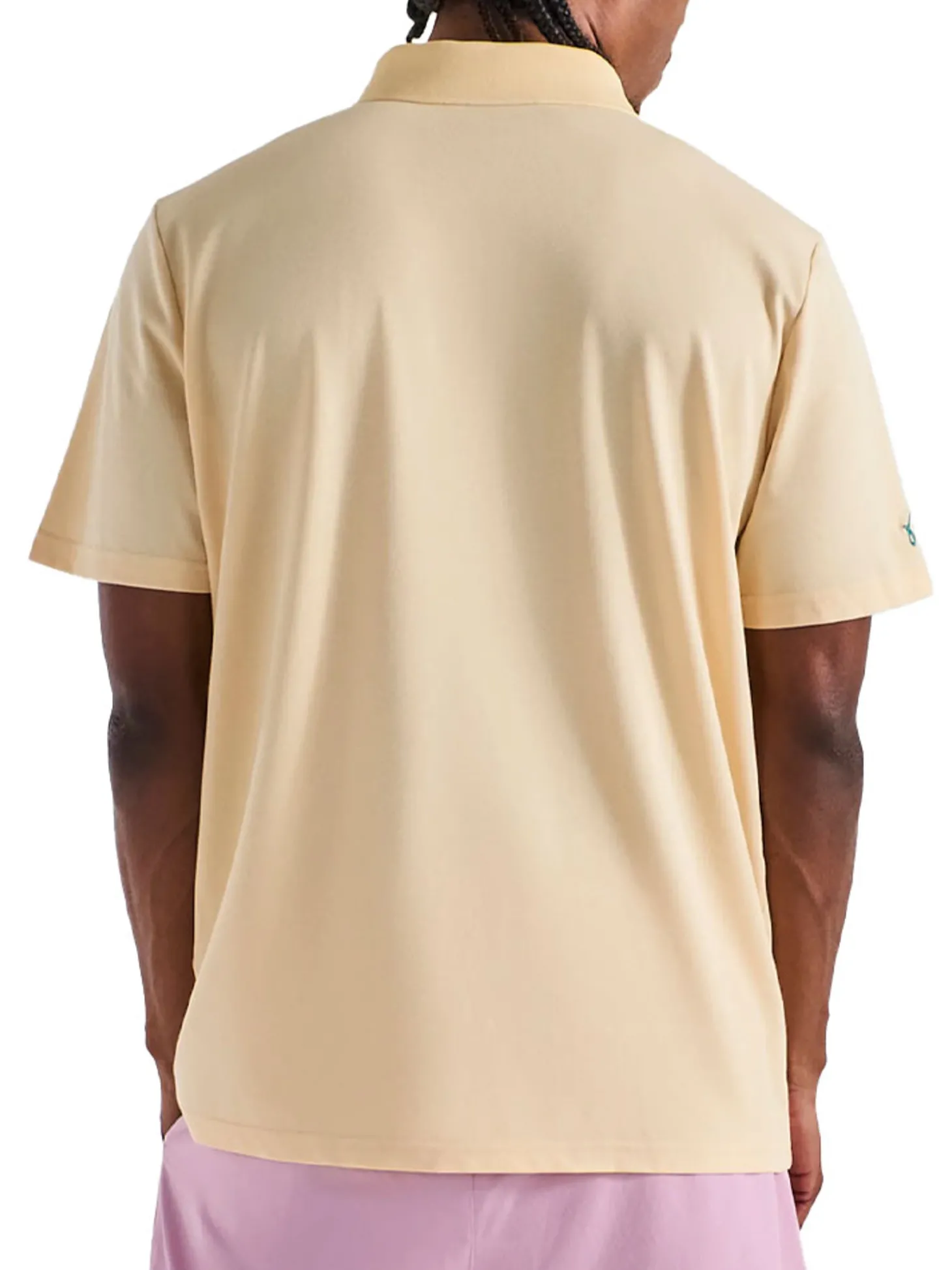 Malbon Two Man Scramble Pique Polo - Light Khaki