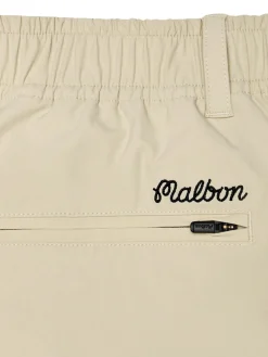 Malbon Two Man Scramble Scooter Short - Light Khaki