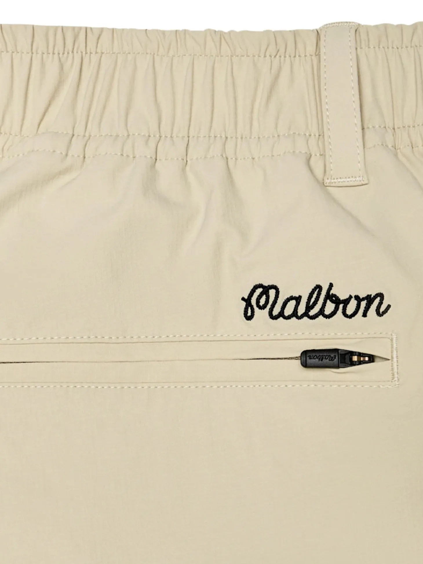 Malbon Two Man Scramble Scooter Short - Light Khaki