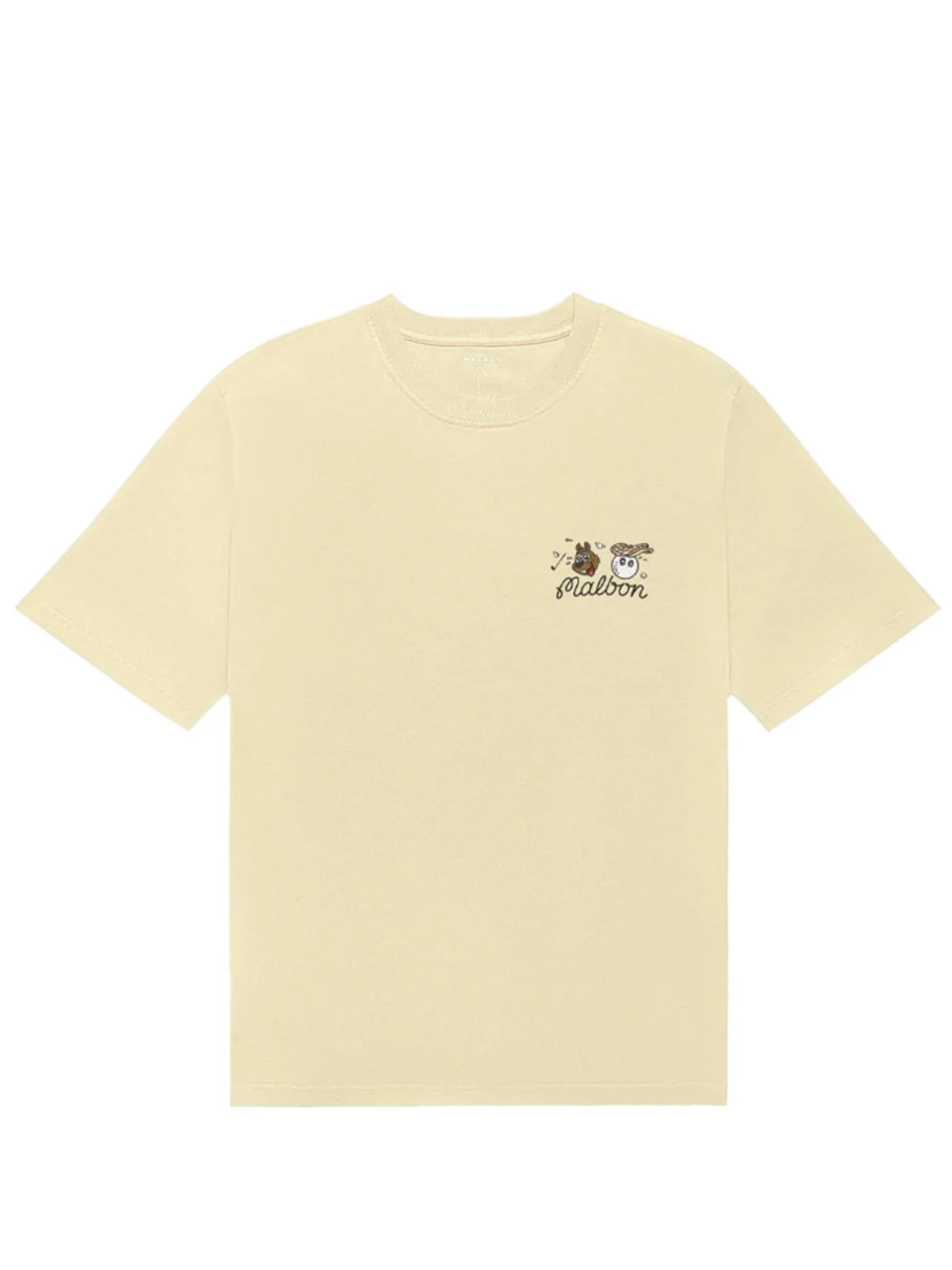 Malbon Two Man Scramble T-Shirt - Light Khaki