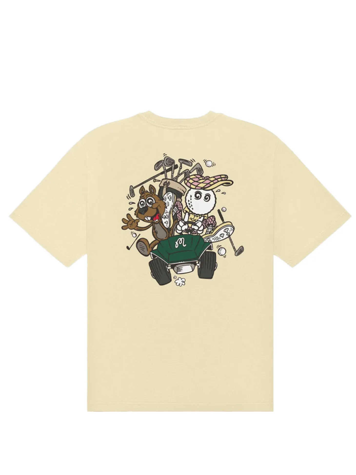 Malbon Two Man Scramble T-Shirt - Light Khaki