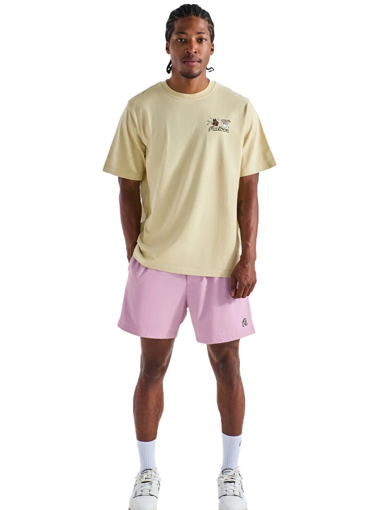 Malbon Two Man Scramble T-Shirt - Light Khaki