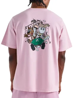 Malbon Two Man Scramble T-Shirt - Pink