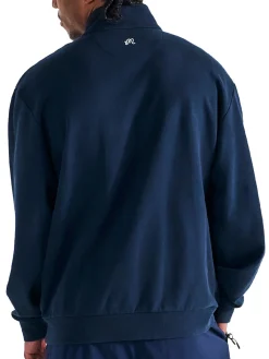 Malbon University Double Zip Jacket - Navy