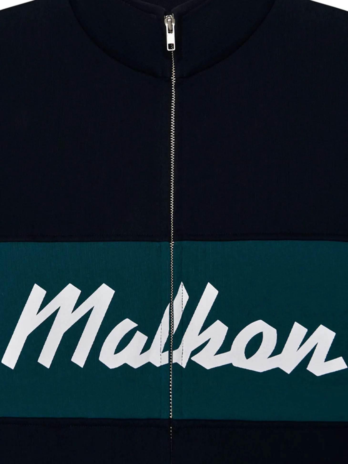 Malbon University Double Zip Jacket - Navy
