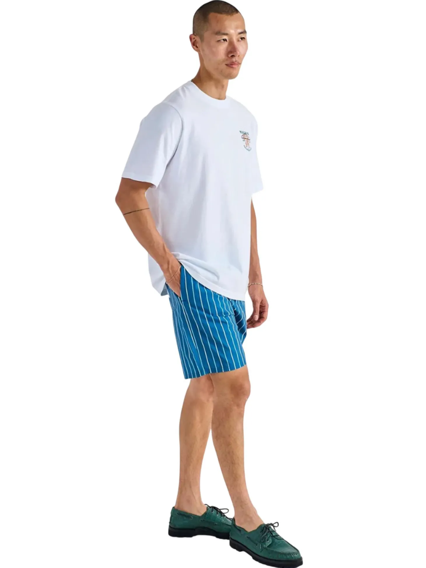 Malbon Vacation Club SS Tee - White