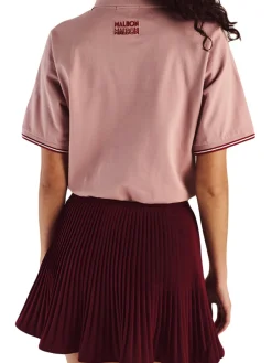 Malbon Womens Valentina Pleated Skirt - Vino