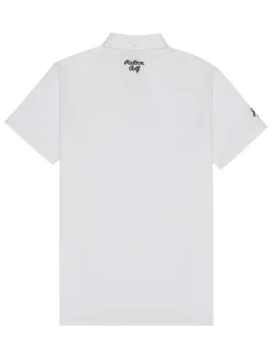 Malbon x Jesper Parnevik Single Pocket Mercerized Cotton Jersey Polo - White