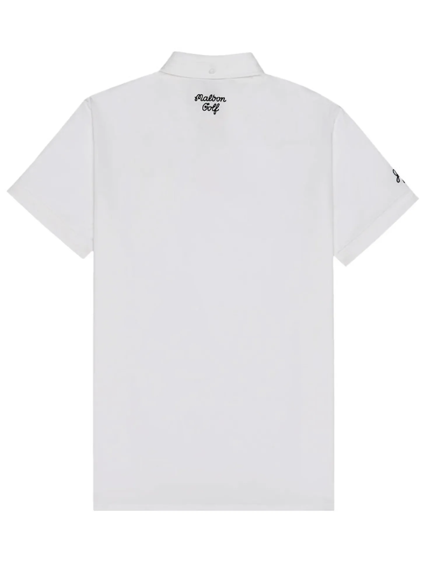Malbon x Jesper Parnevik Single Pocket Mercerized Cotton Jersey Polo - White