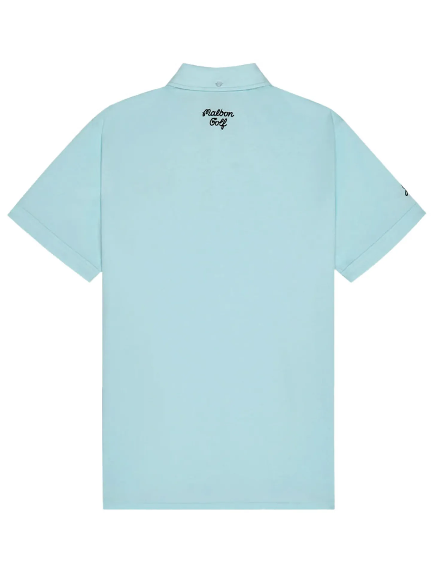 Malbon x Jesper Parnevik Single Pocket Mercerized Cotton Jersey Polo - Aqua Blue