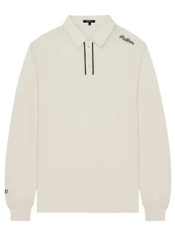 Malbon x Jesper Parnevik Long Sleeve Modal Pique Polo - Cream