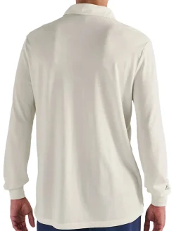 Malbon x Jesper Parnevik Long Sleeve Modal Pique Polo - Cream