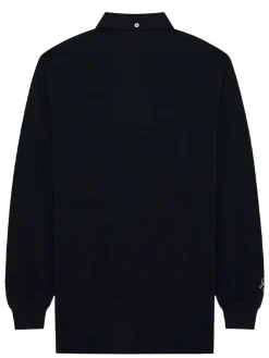 Malbon x Jesper Parnevik Long Sleeve Modal Pique Polo - Black