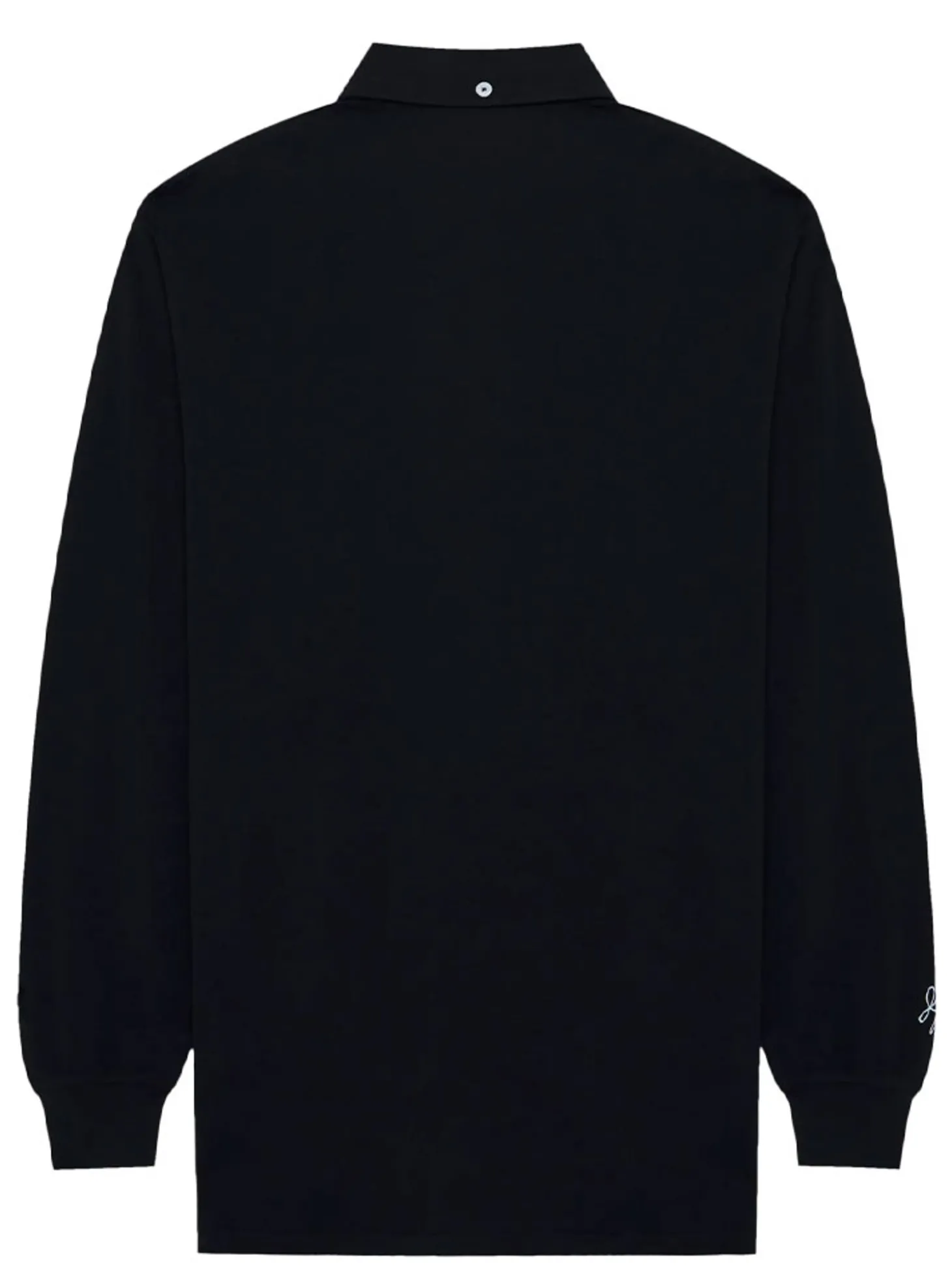 Malbon x Jesper Parnevik Long Sleeve Modal Pique Polo - Black