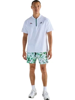 Malbon Zip Raglan Blade Polo - White