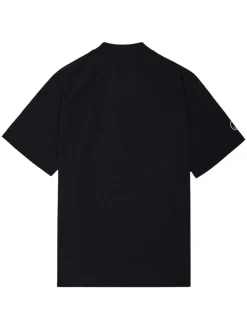 Malbon Zip Raglan Blade Polo - Black