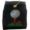 Navika Bling Golf Tee Towel Black