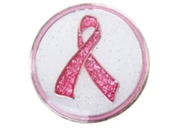 Navika Glitzy Pink Ribbon Ball Marker