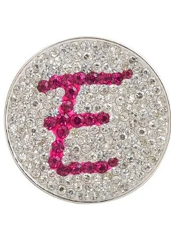 Navika Micro Pave Crystal Initial E Marker