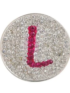 Navika Micro Pave Crystal Initial L Marker