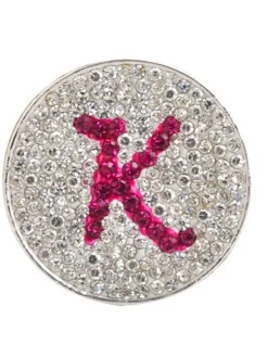 Navika Micro Pave Crystal Initial K Marker