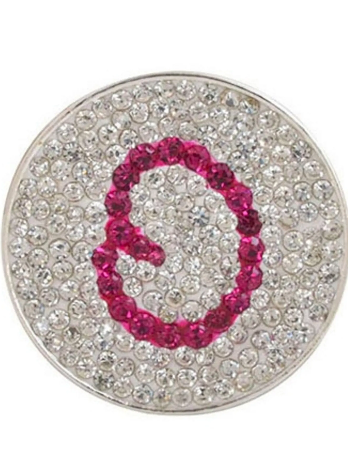 Navika Micro Pave Crystal Initial O Marker