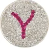 Navika Micro Pave Crystal Initial Y Marker